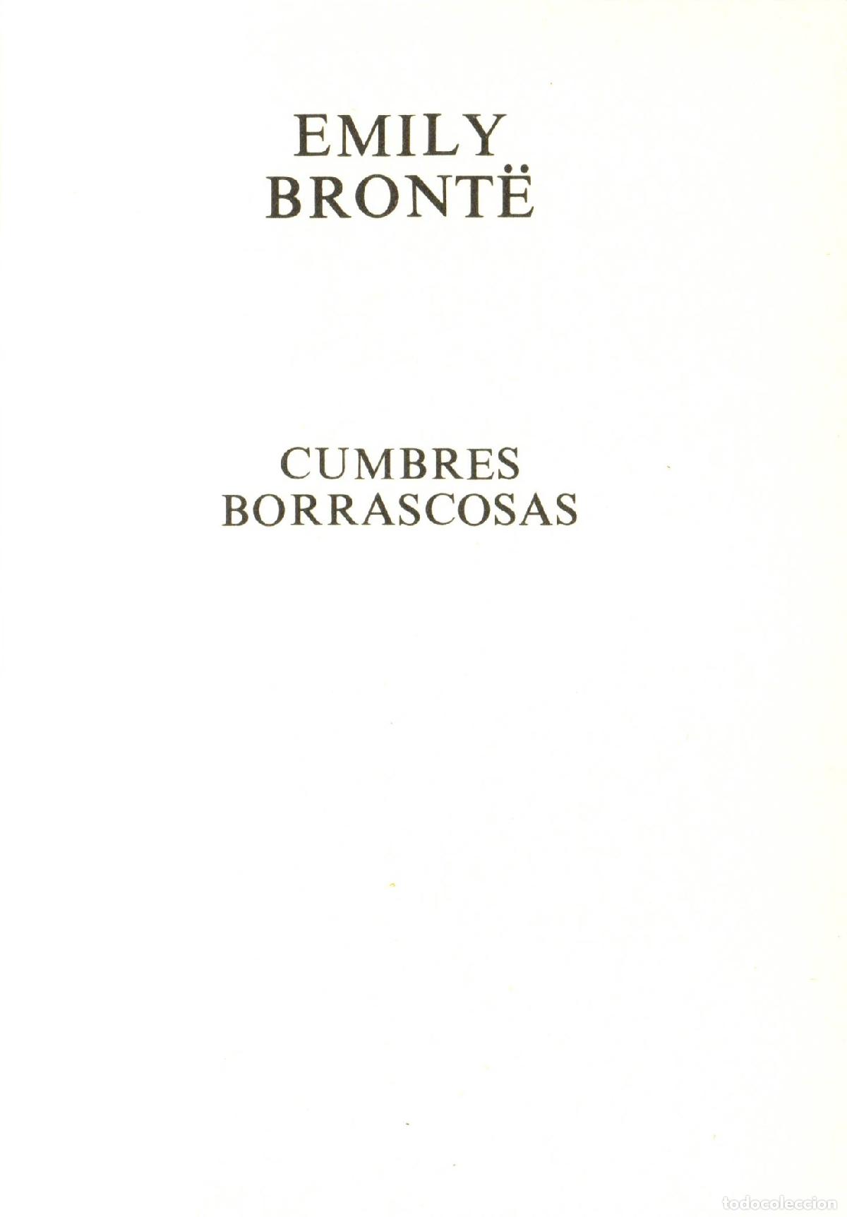 Libros de segunda mano: Cumbres borrascosas - Bronte, Emily - Foto 1