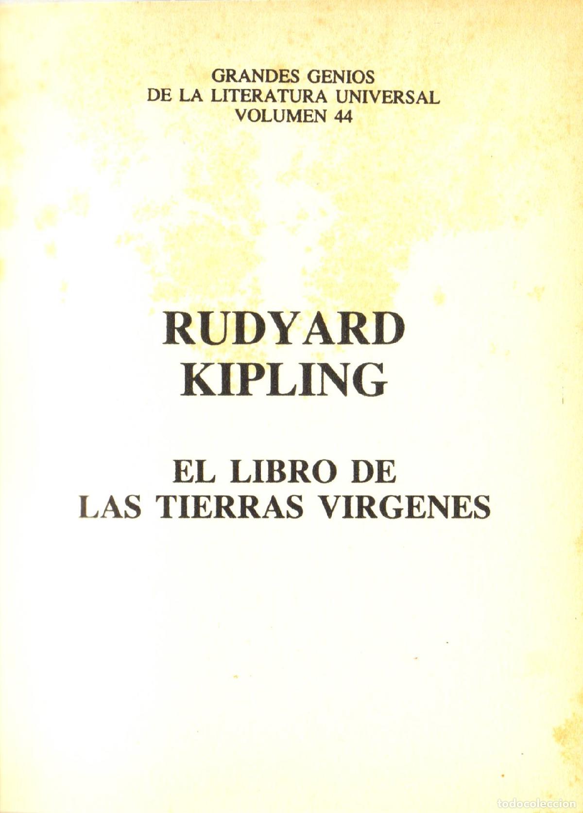 Libros de segunda mano: El libro de las tierras virgenes - Kipling, Rudyard - Foto 1