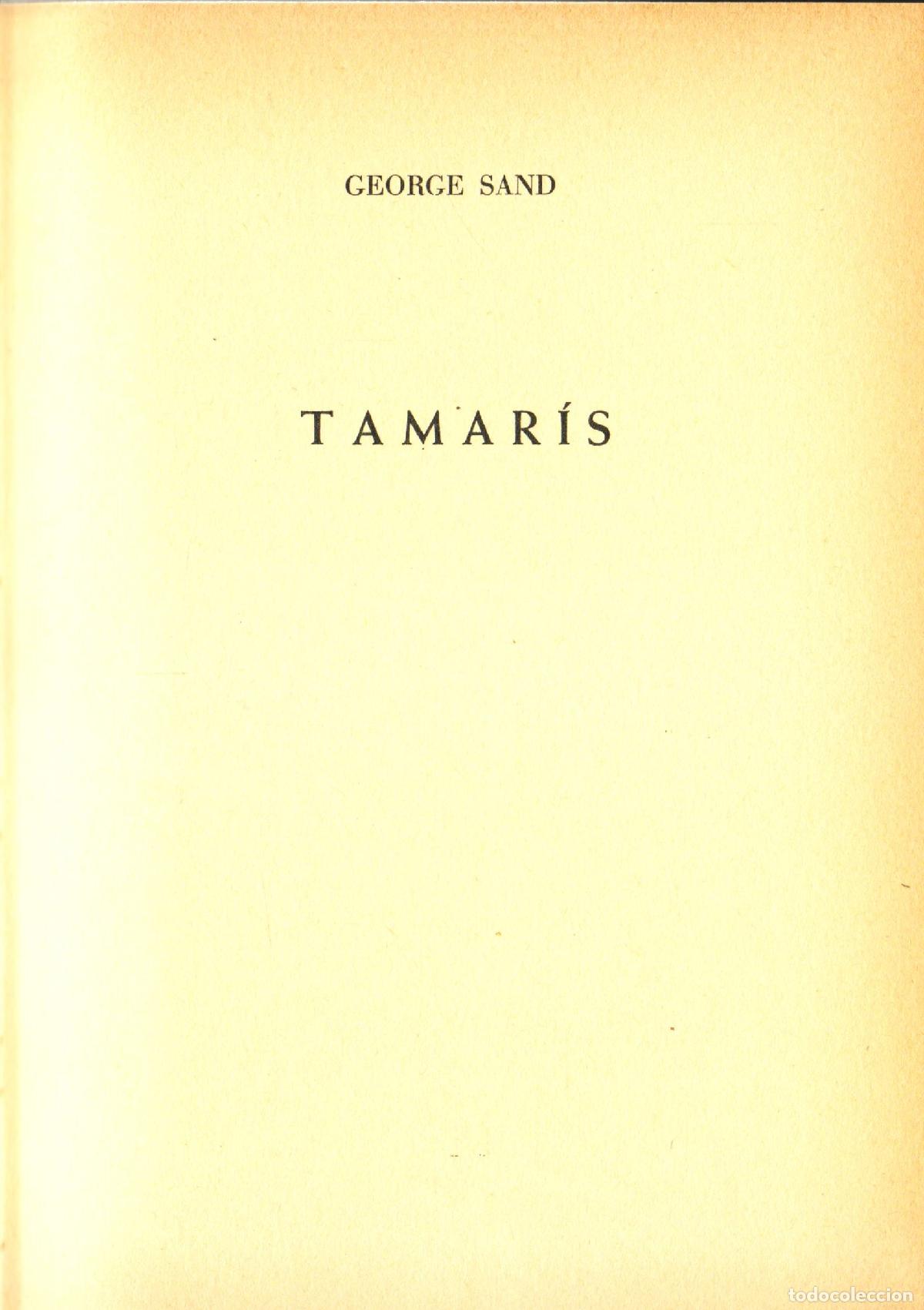 Libros de segunda mano: Tamaris - Sand, George - Foto 1
