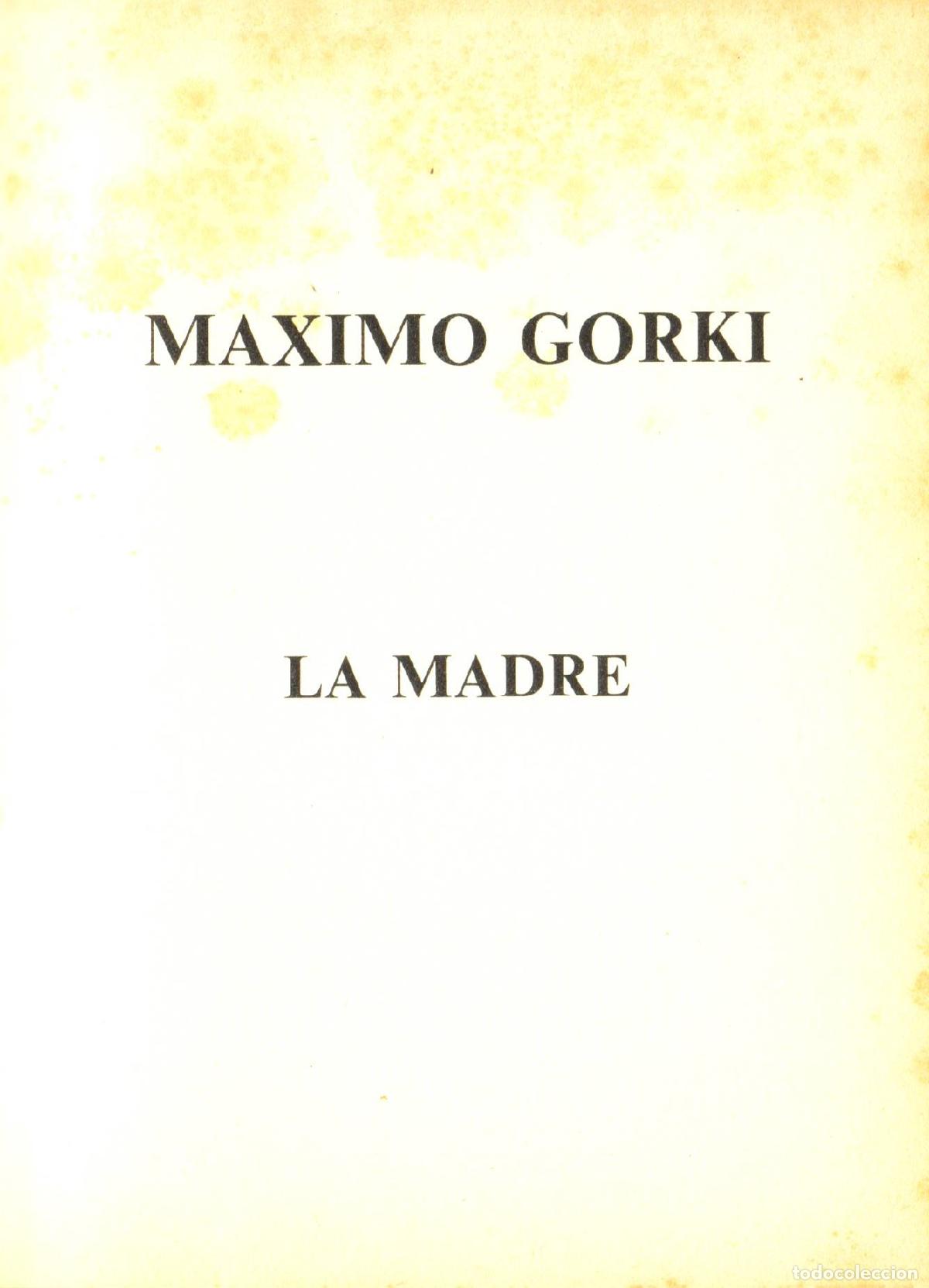 Libros de segunda mano: La madre - Gorki, Maximo - Foto 1