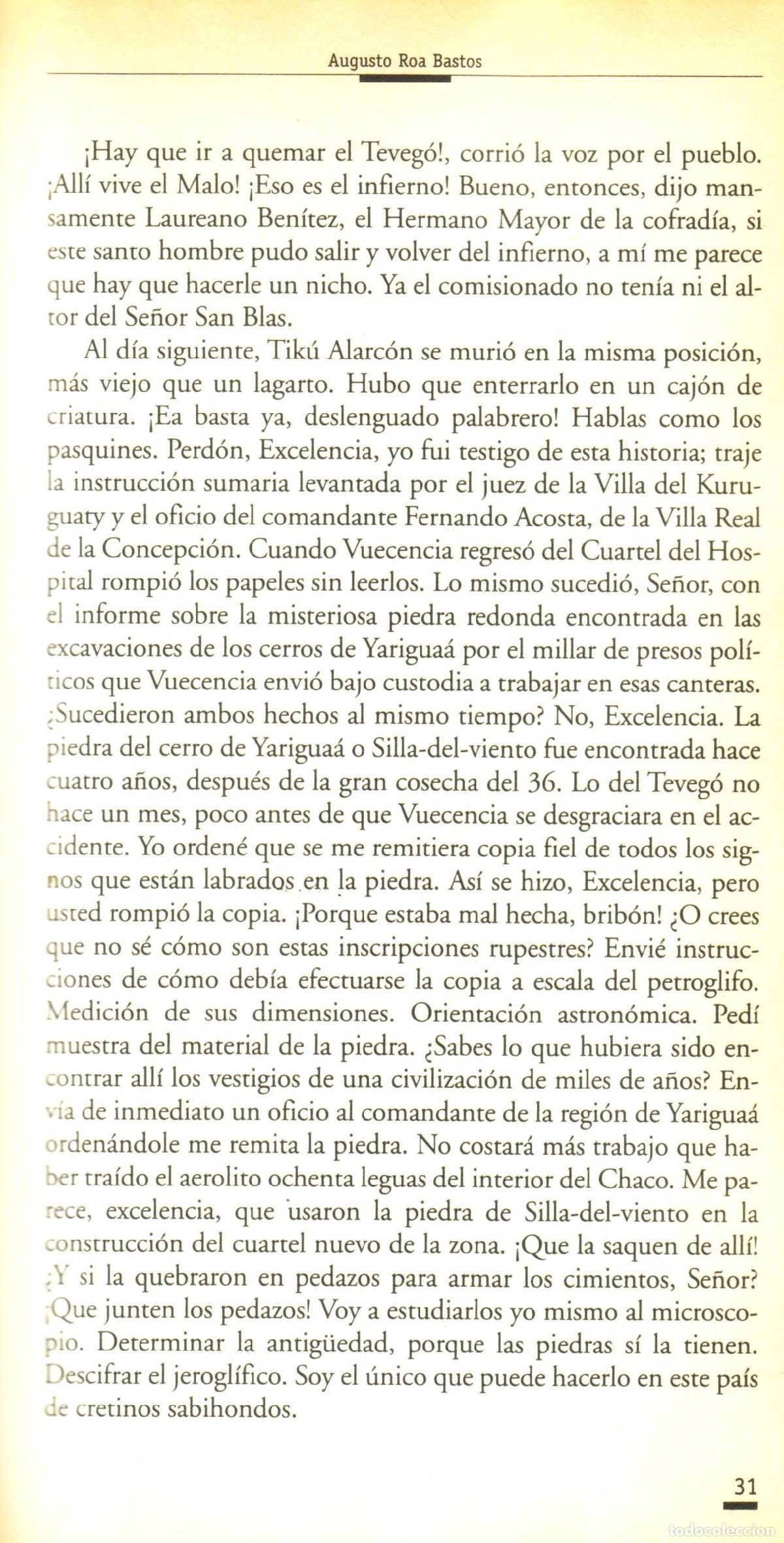 Libros de segunda mano: Yo el supremo - Roa Bastos, Augusto - Foto 2