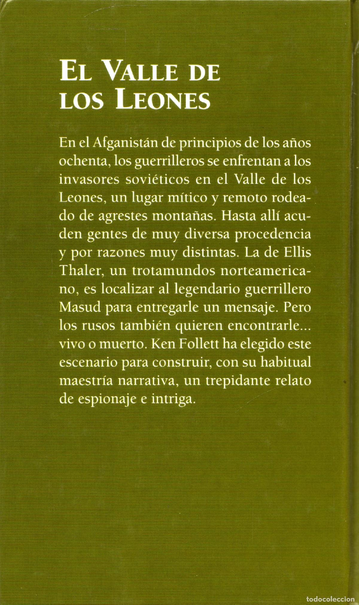 Libros de segunda mano: El valle de los leones - Follett, Ken - Foto 3