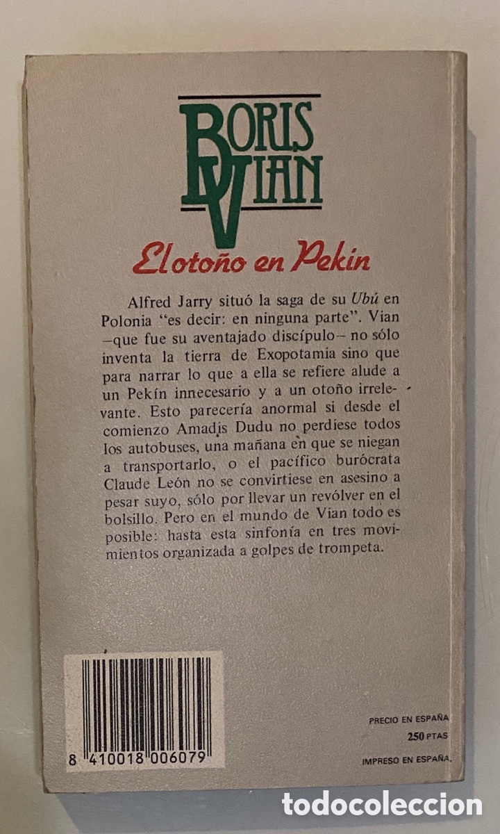 Libros de segunda mano: El oto&ntilde;o en Pek&iacute;n - VIAN, Boris - Foto 2