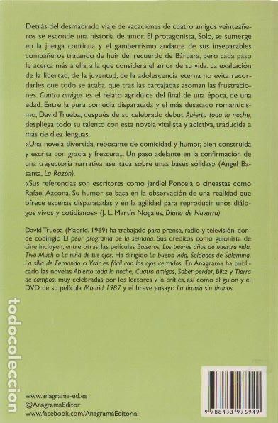 Libros de segunda mano: Cuatro amigos / David Trueba * ANAGRAMA * COMPACTOS * - Foto 2
