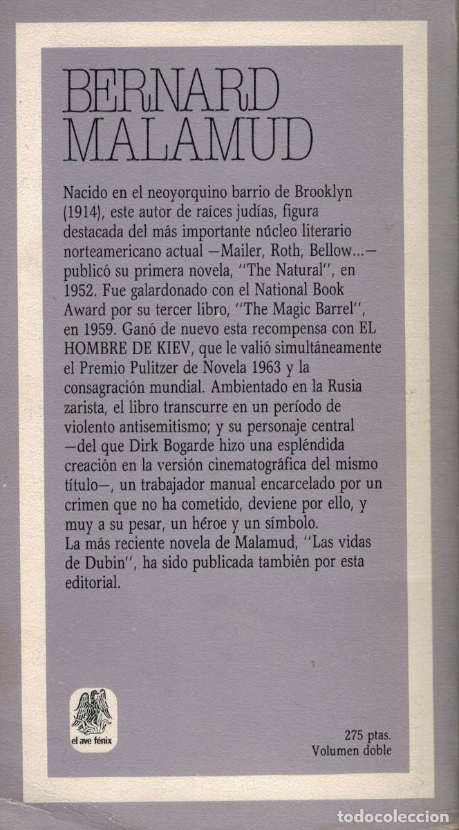 Libros de segunda mano: Bernard Malamud, El hombre de Kiev - Foto 2