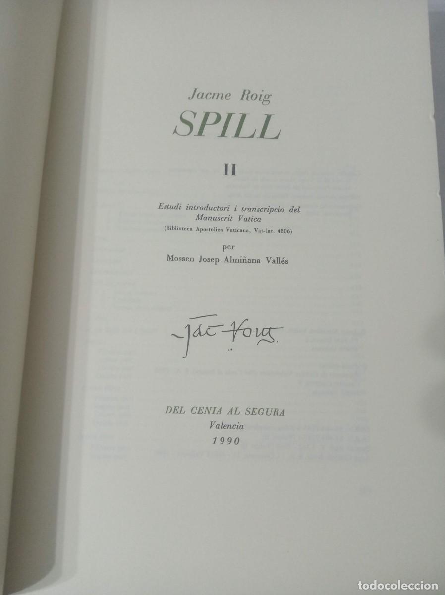 Libros de segunda mano: SPILL ( JACME ROIG 3 tomos ) - Foto 2