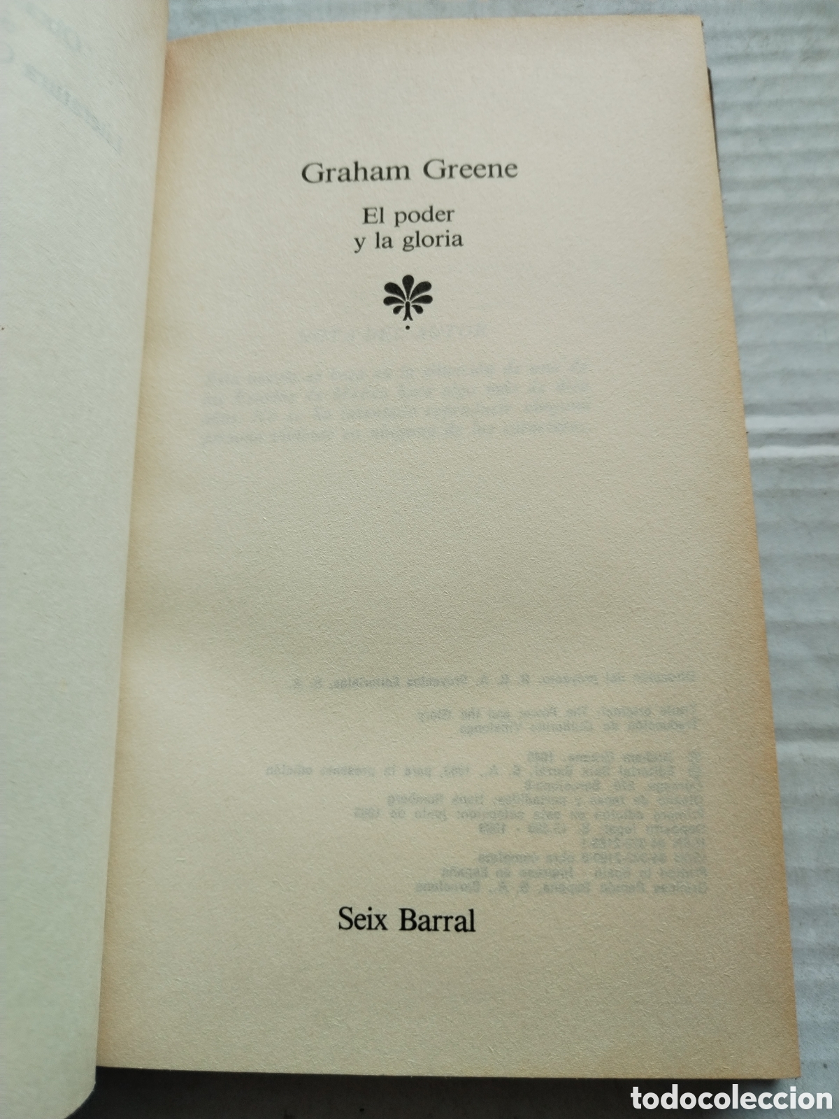 Libros de segunda mano: EL PODER Y LA GLORIA/GRAHAM GREEN - Foto 2