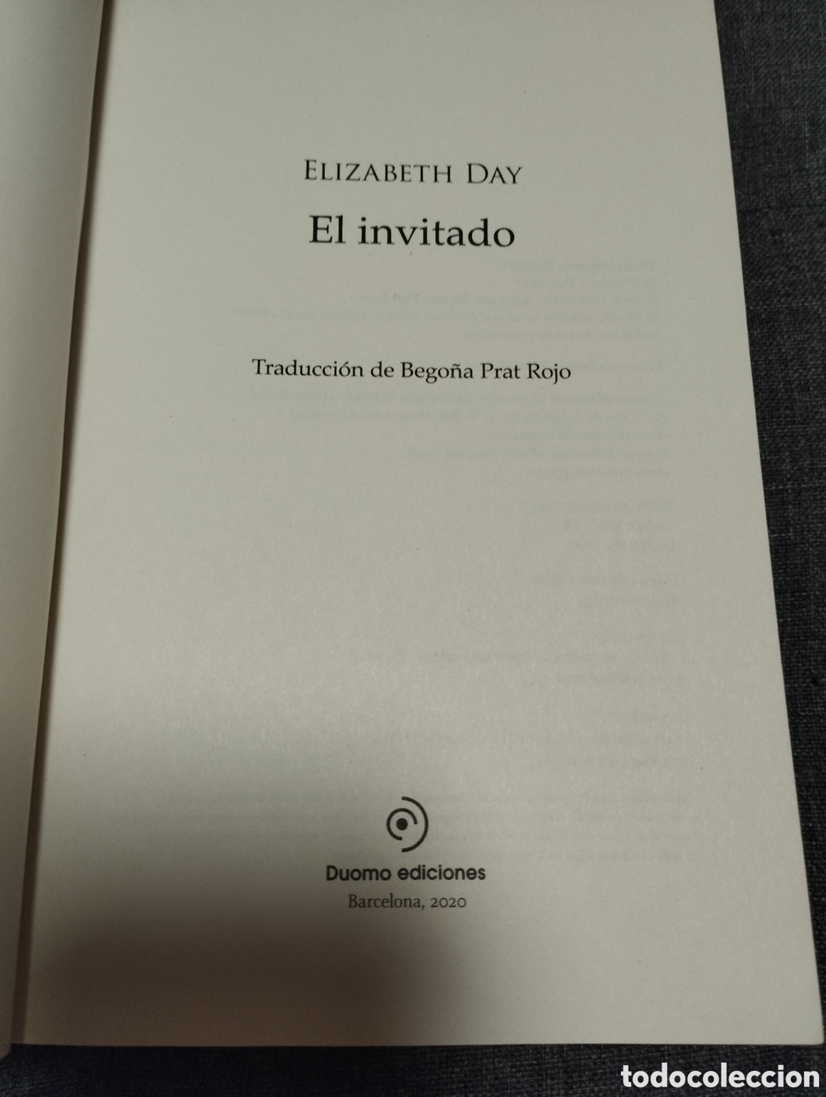 Libros de segunda mano: EL INVITADO (ELIZABETH DAY) - Foto 2