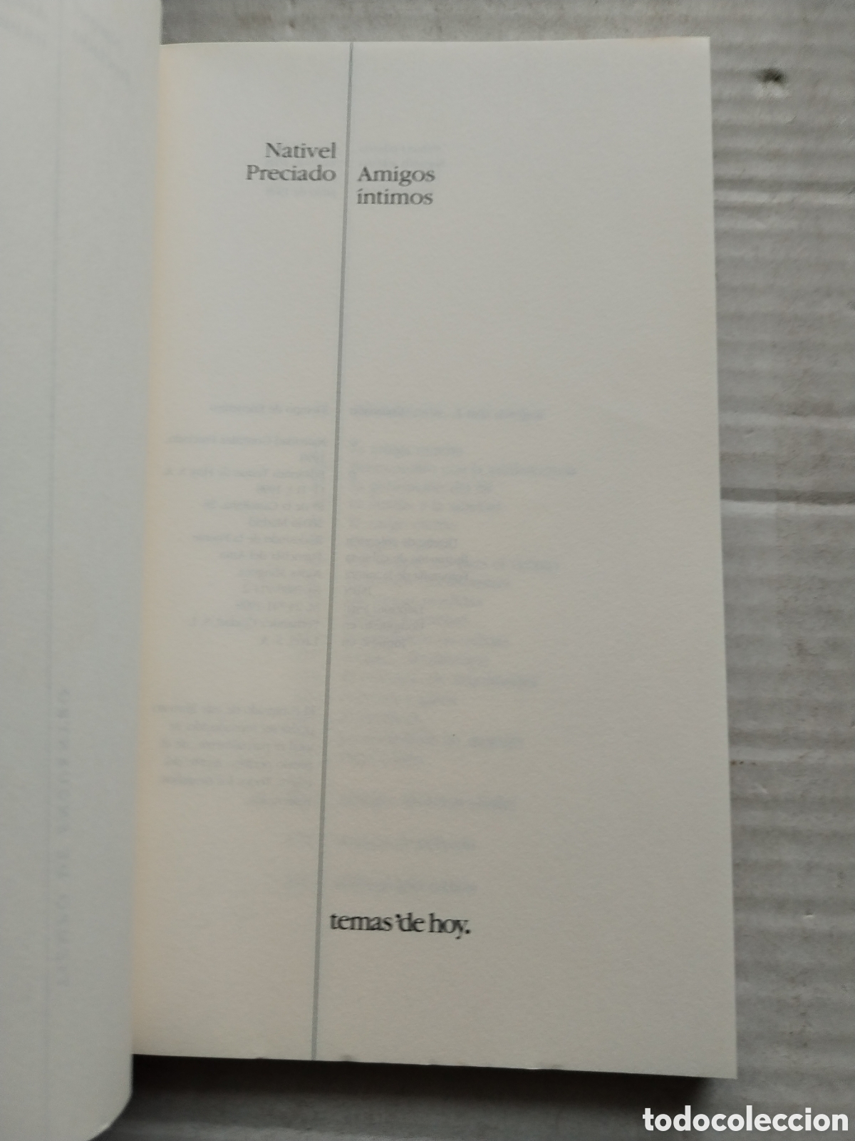 Libros de segunda mano: AMIGOS INTIMOS/NATIVEL PRECIADO - Foto 2