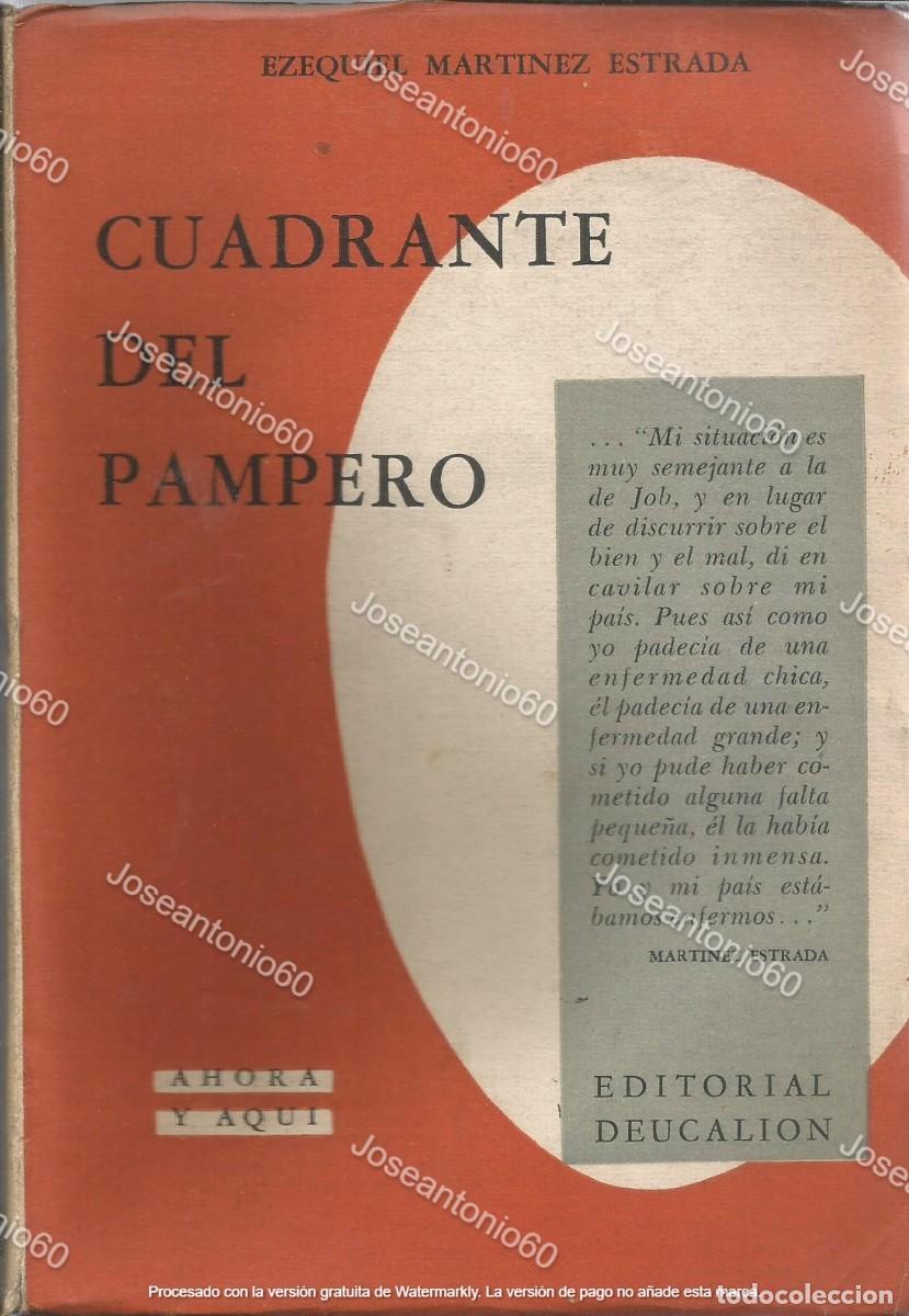 Libros de segunda mano: Cuadrante del Pampero. 1956 - Ezequiel Martinez Estrada - Foto 1
