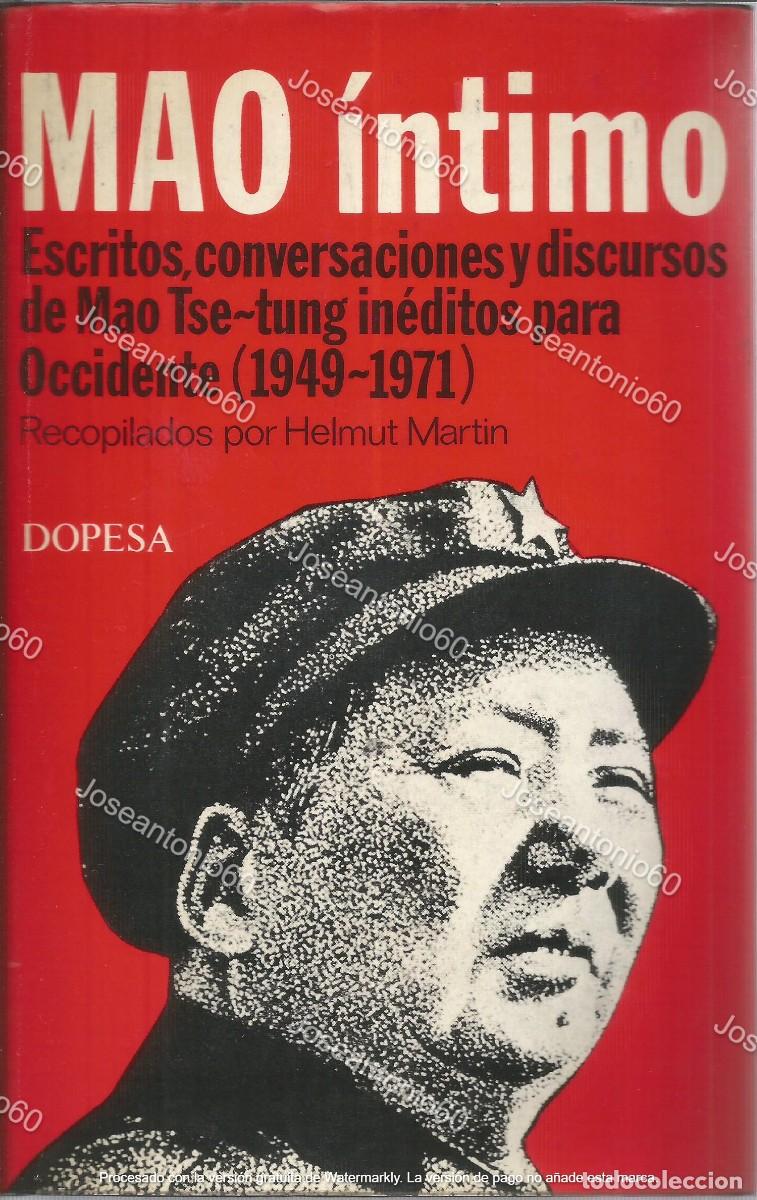 Libros de segunda mano: Mao intimo. 1975 - Helmut Martin - Foto 1