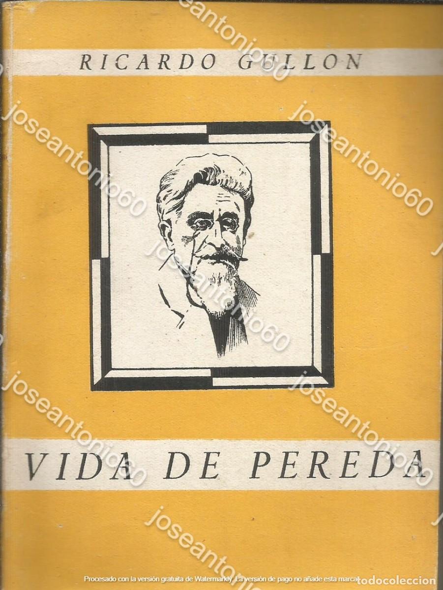 Libros de segunda mano: Vida de Pereda. 1944 - Ricardo Gullon - Foto 1