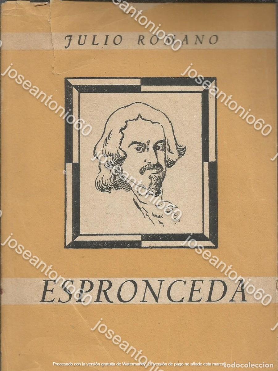 Libros de segunda mano: Espronceda. 1950 - Julio Romano - Foto 1