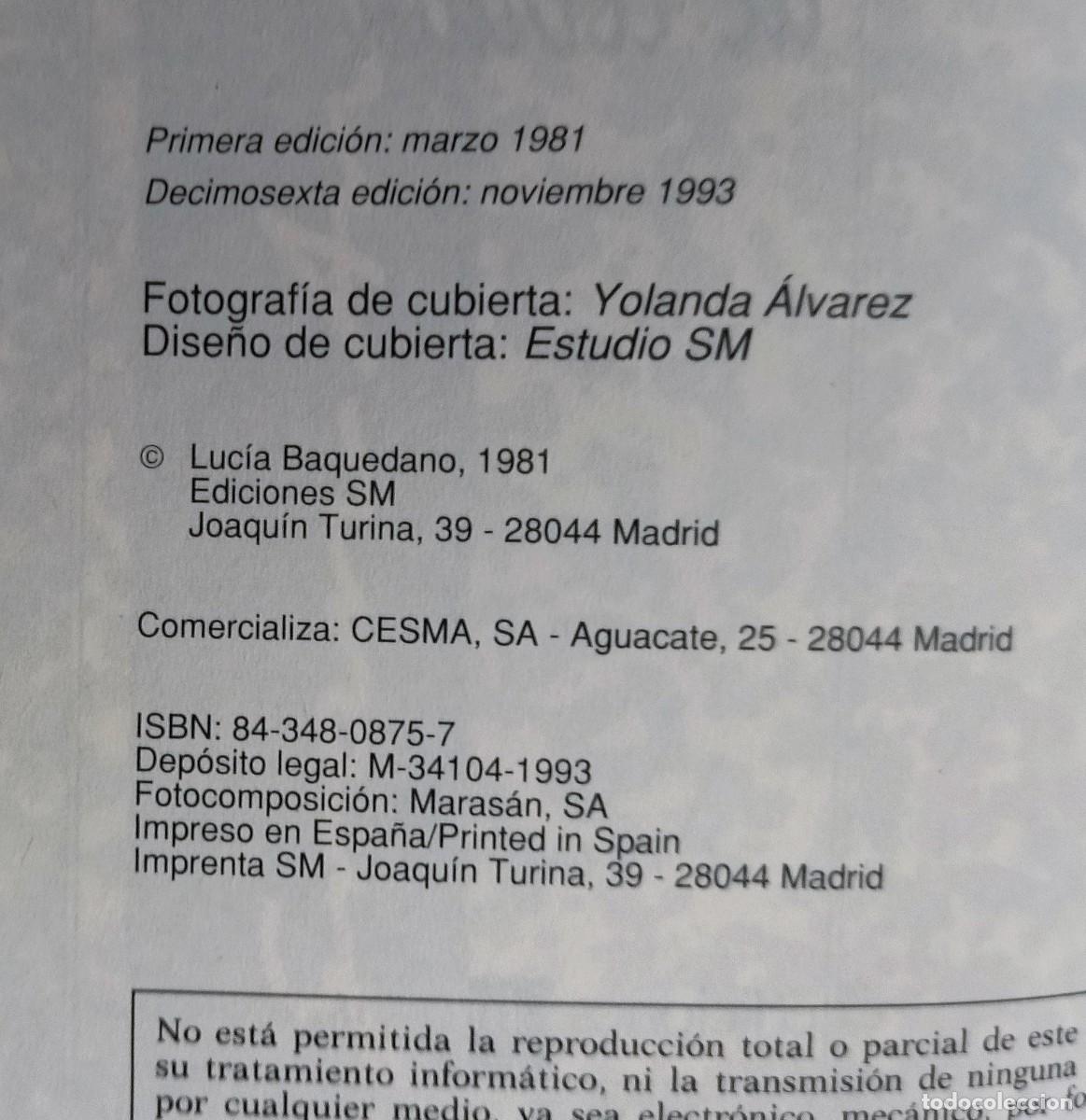 Libros de segunda mano: CINCO PANES DE CEBADA / LUCIA BAQUEDANO. EXCELENTE ESTADO. GRAN ANGULAR - Foto 4