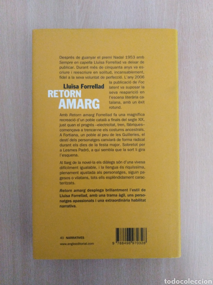 Libros de segunda mano: RETORN AMARG. Llu&iuml;sa Forrellad. Angle Editorial - Foto 2