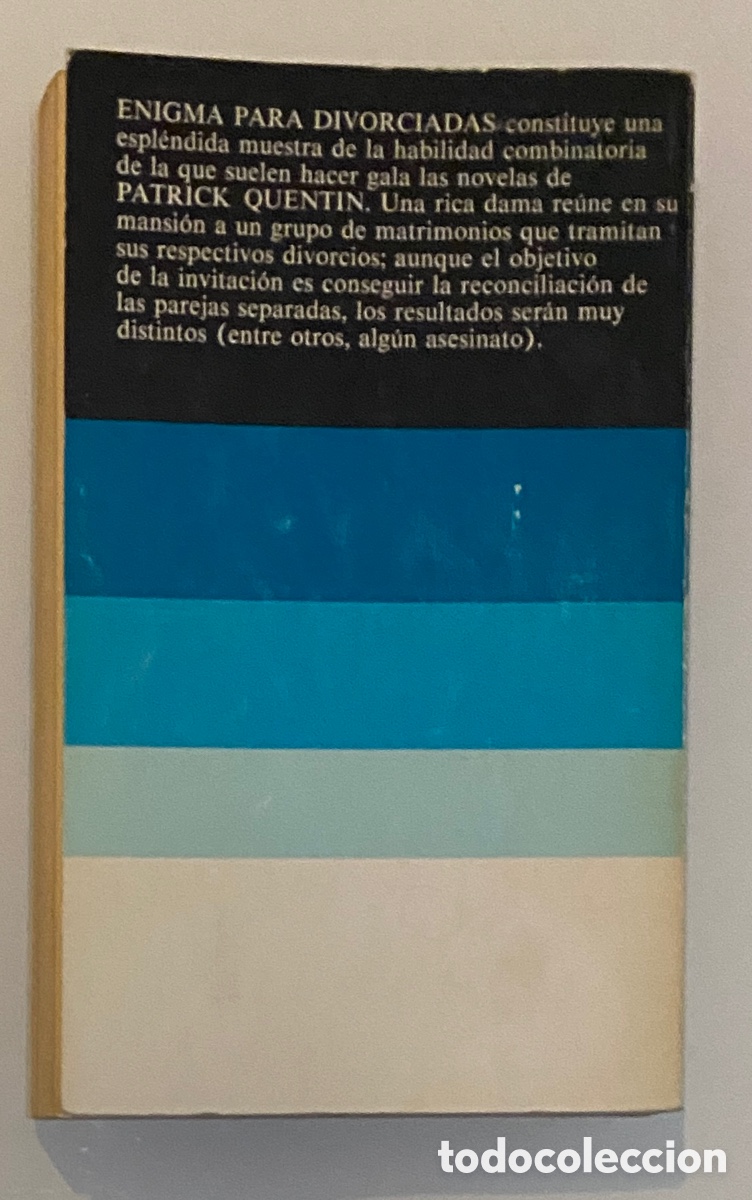 Libros de segunda mano: Enigma para divorciadas - QUENTIN, Patrick - Foto 2