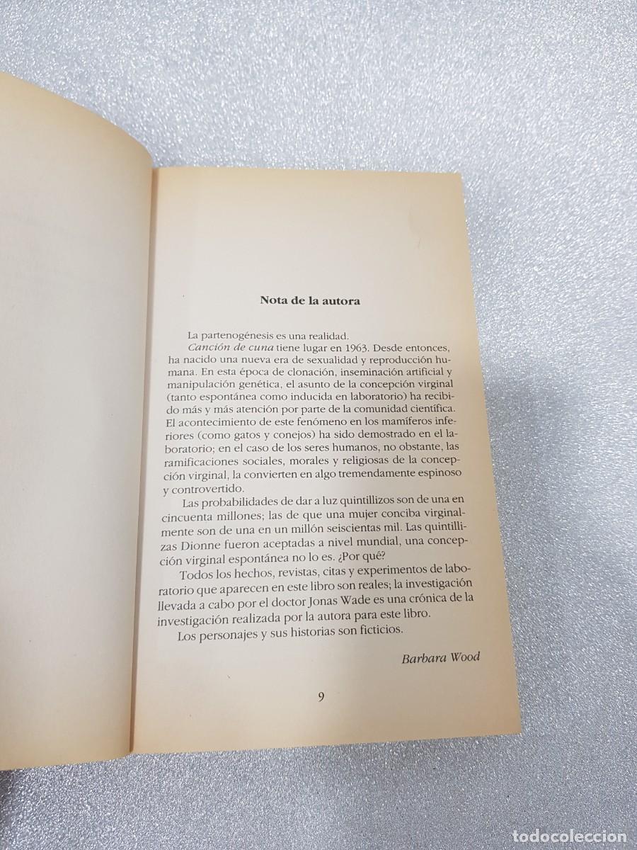Libros de segunda mano: BARBARA WOOD CANCION DE CUNA - Foto 2