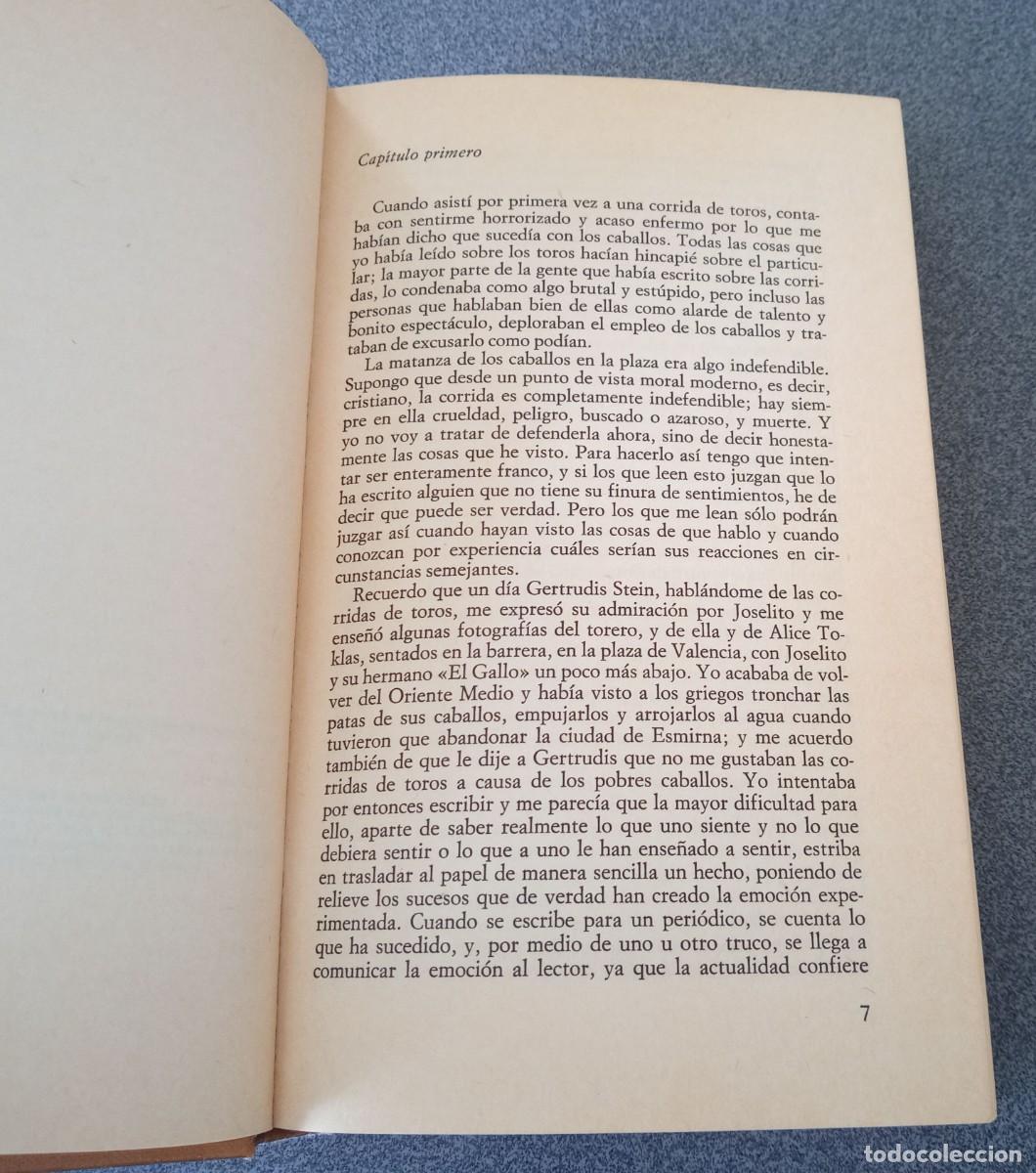 Libros de segunda mano: Muerte En La Tarde Ernest Hemingway - Foto 5