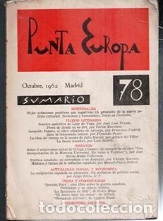 Libri di seconda mano: Punta Europa. Revista. Octubre, 1962
