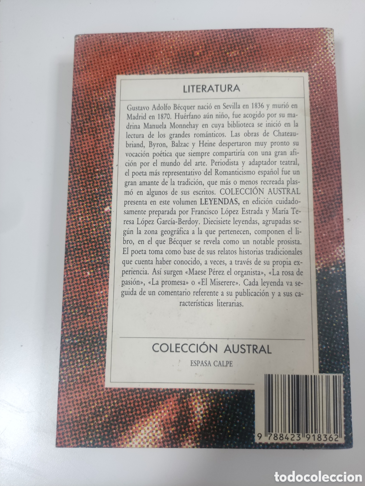 Libros de segunda mano: LEYENDAS. GUSTAVO ADOLFO B&Eacute;CQUER - Foto 3