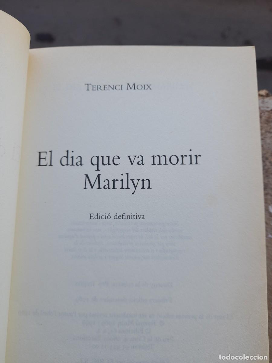 Libros de segunda mano: Libro El d&iacute;a que muri&oacute; Marilyn Terenci Moix - Foto 2