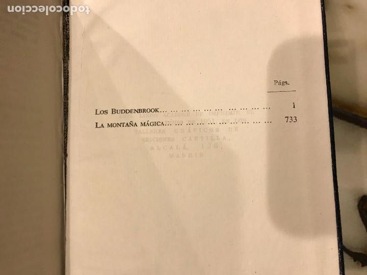 Libros de segunda mano: Thomas Mann. Obras completas I y II. Jan&eacute;s Editor. - Foto 5