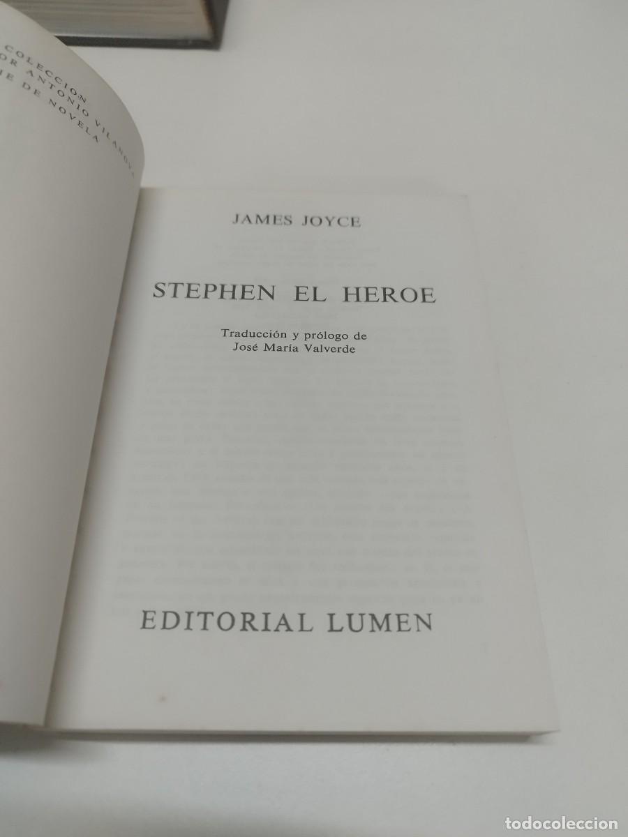 Libros de segunda mano: STEPHEN EL HEROE, JAMES JOYCE (ED. LUMEN, PRIMERA EDICI&Oacute;N 1978). - Foto 2