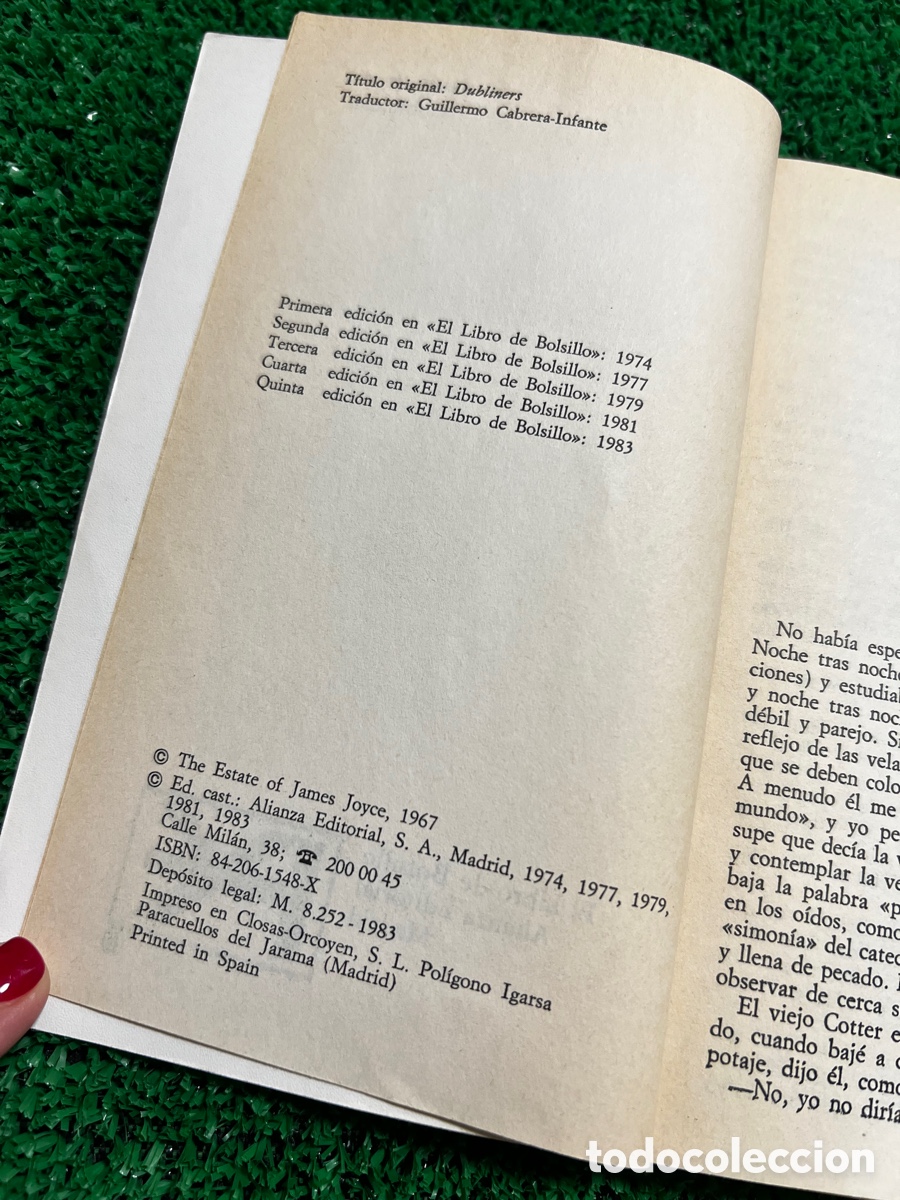Libros de segunda mano: Dublineses - James Joyce - Foto 4