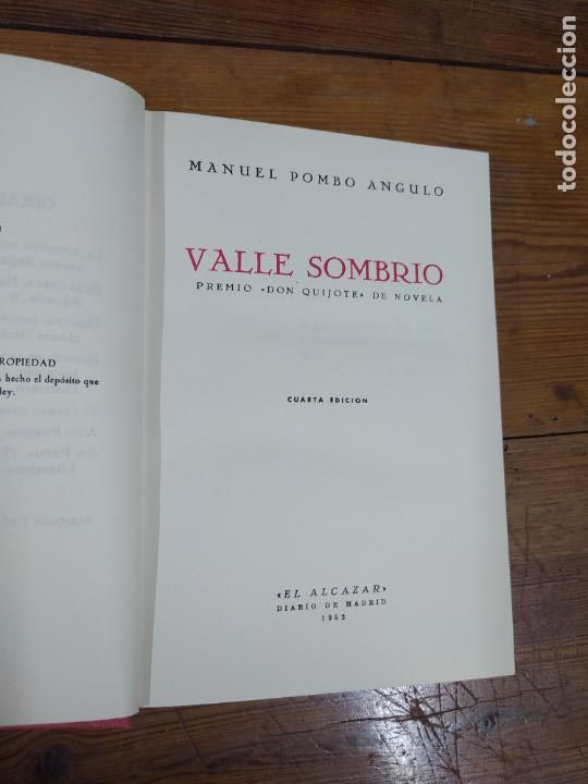 Libros de segunda mano: Valle sobrio. Manuel Pombo Angulo. L.32059 - Foto 3
