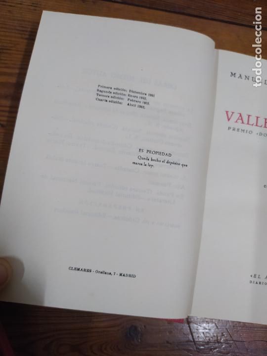 Libros de segunda mano: Valle sobrio. Manuel Pombo Angulo. L.32059 - Foto 4