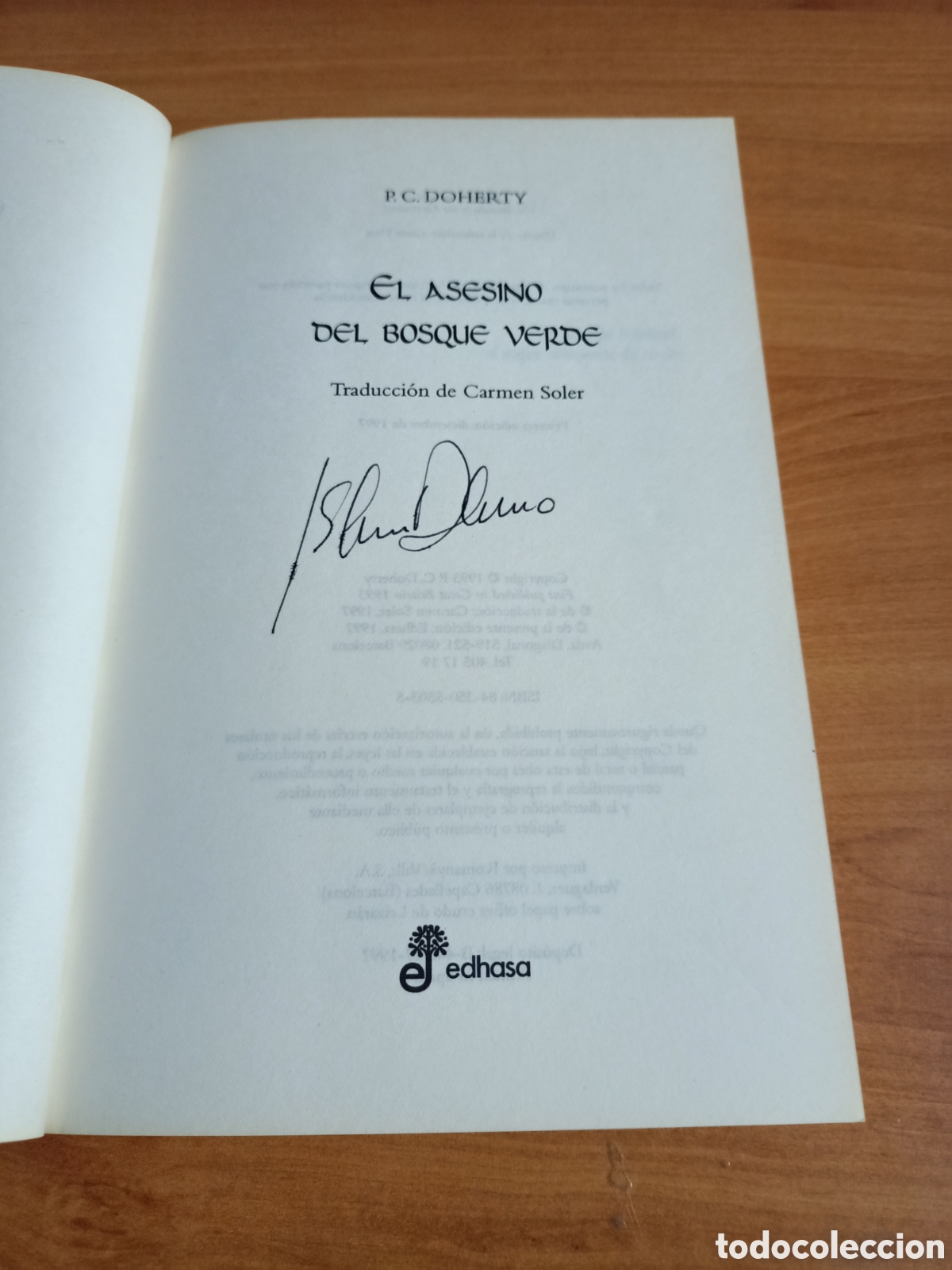Libros de segunda mano: El asesino del bosque verde - P.C. Doherty - Foto 3