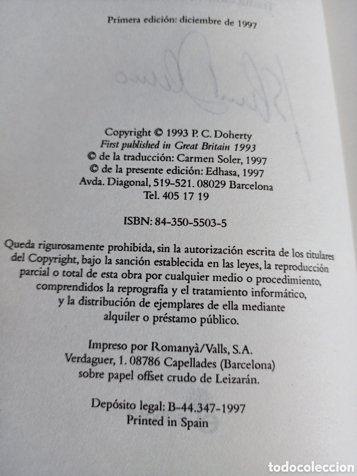 Libros de segunda mano: El asesino del bosque verde - P.C. Doherty - Foto 4