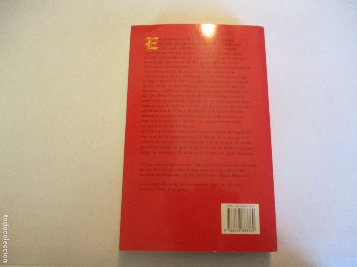 Libros de segunda mano: CANDACE ROBB El relato de la monja W23964 - Foto 2
