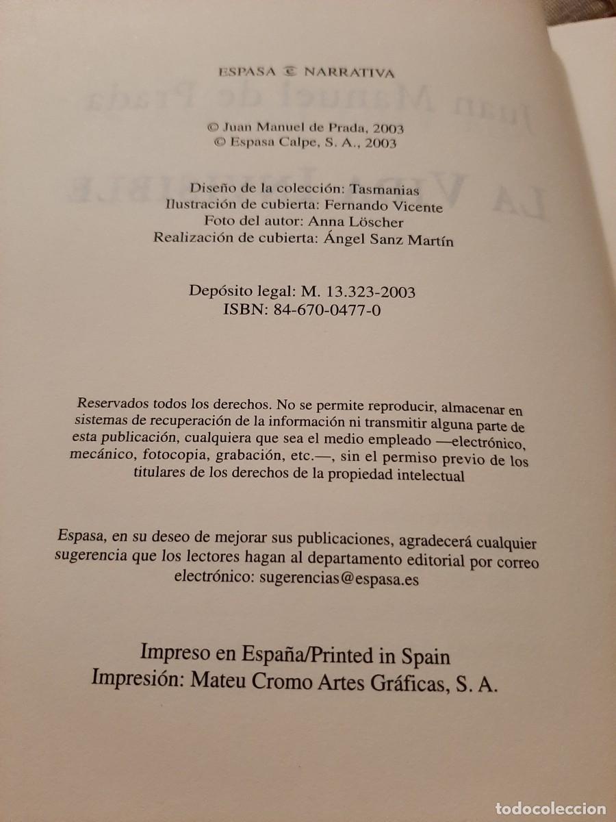 Libros de segunda mano: LA VIDA INVISIBLE. JUAN MANUEL DE PRADA - Foto 4