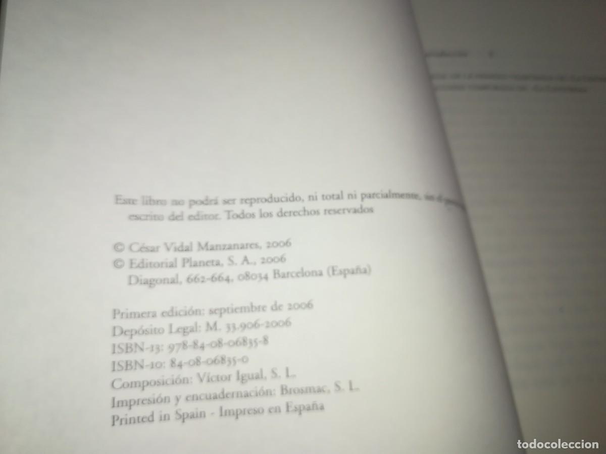 Libros de segunda mano: CORRIA EL A&Ntilde;O / CESAR VIDAL / CONS 667 / PLANETA - Foto 6