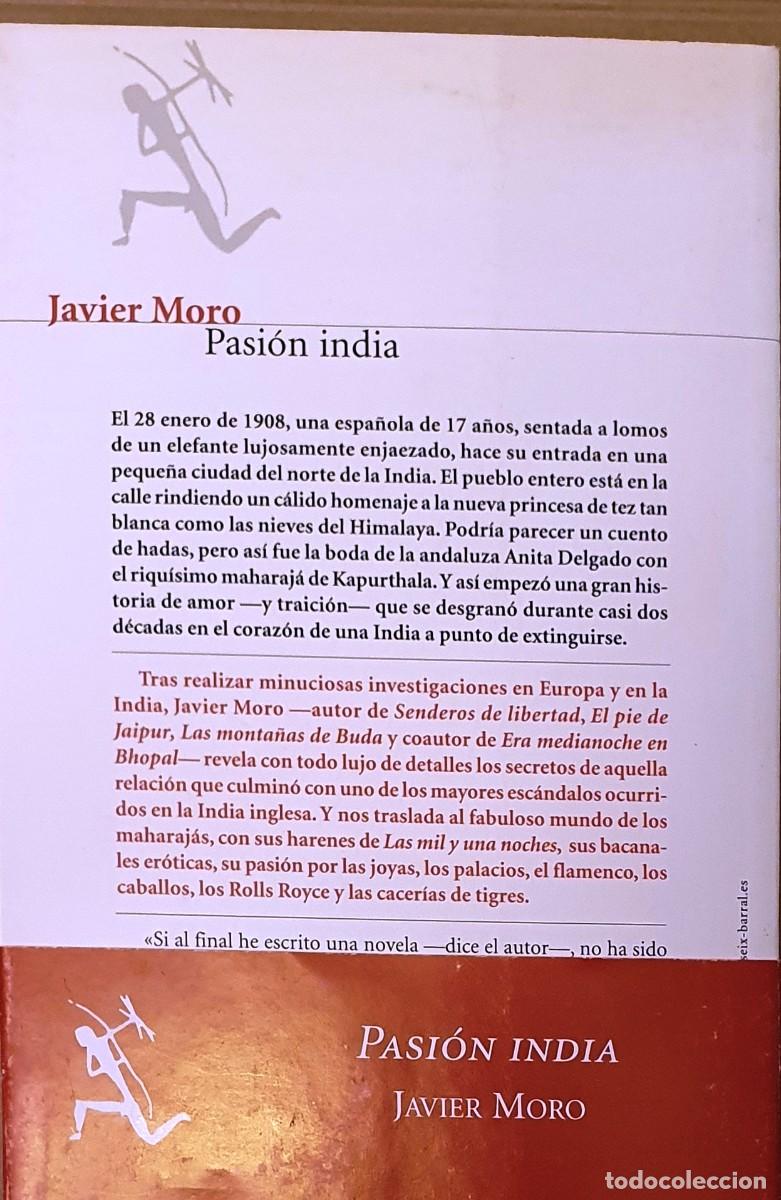 Libros de segunda mano: PASION INDIA. JAVIER MORO. 2005. - Foto 2