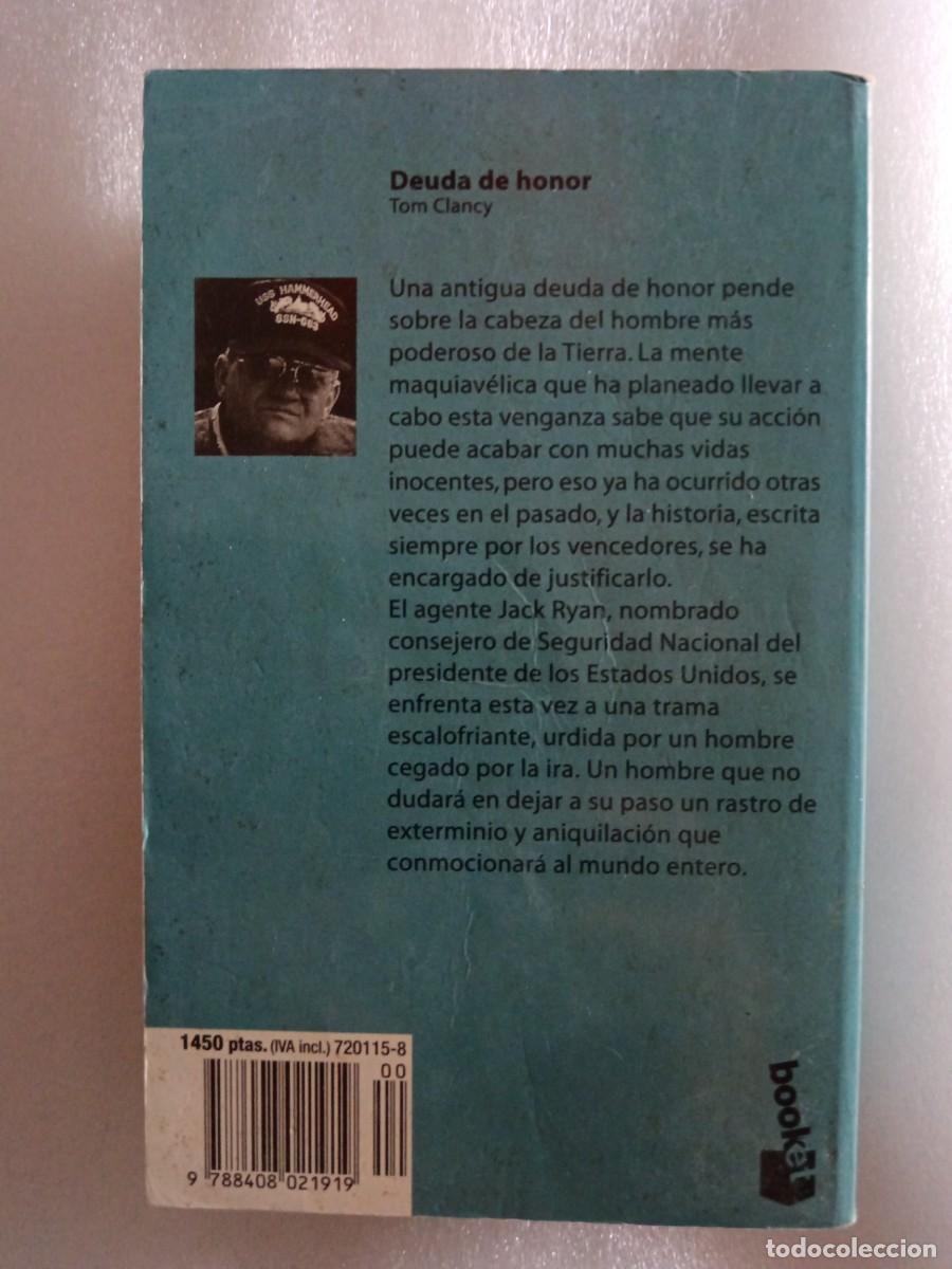 Libros de segunda mano: Deuda de honor. Tom Clancy - Foto 2