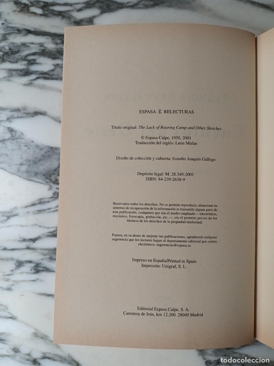 Libros de segunda mano: CUENTOS DEL OESTE - FRANCIS BRET HARTE - ESPASA - 2001 - Foto 3