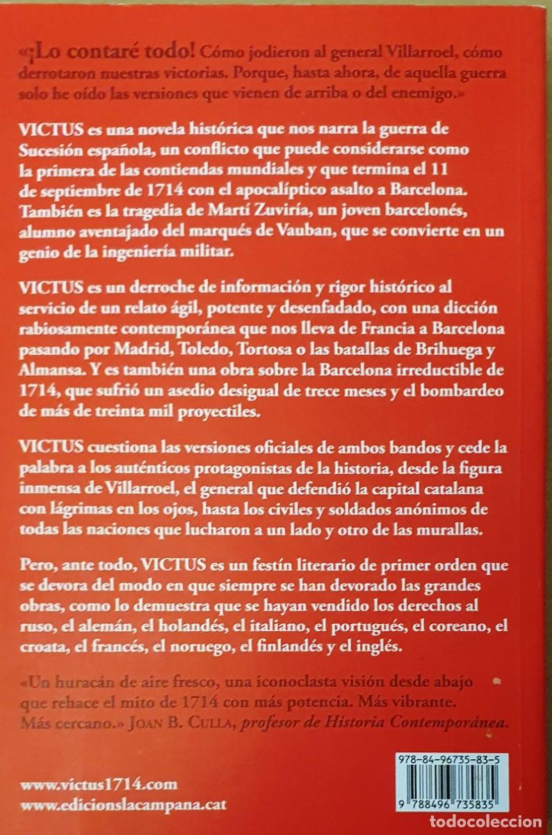 Libros de segunda mano: VICTUS. ALBERT SANCHEZ PI&Ntilde;OL. 2013. - Foto 2