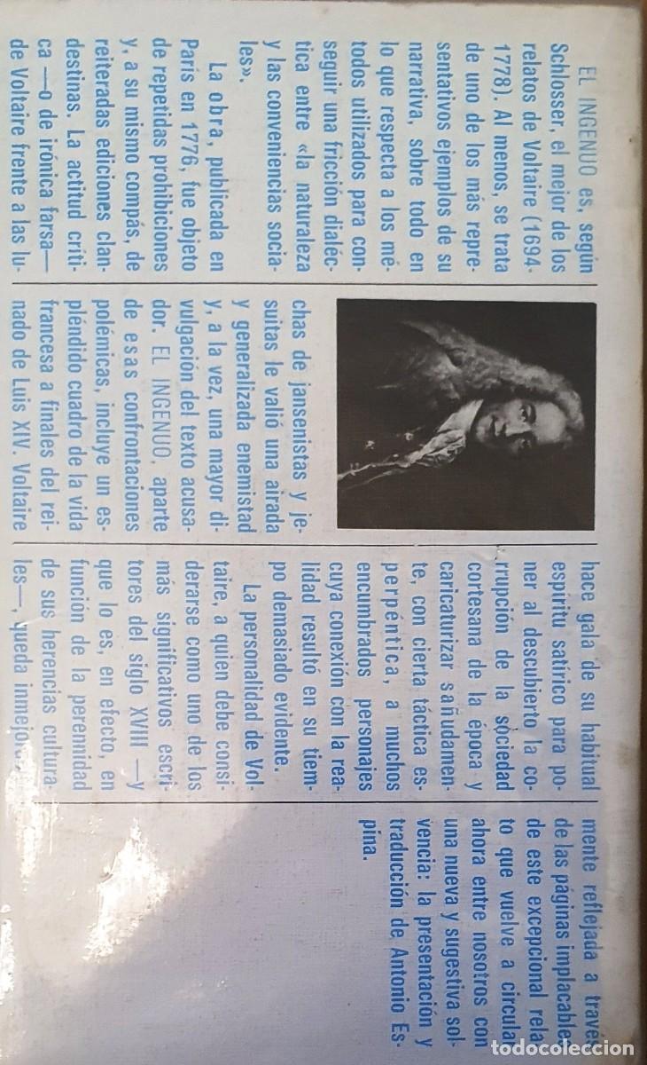 Libros de segunda mano: EL INGENUO. VOLTAIRE. 1974. - Foto 2