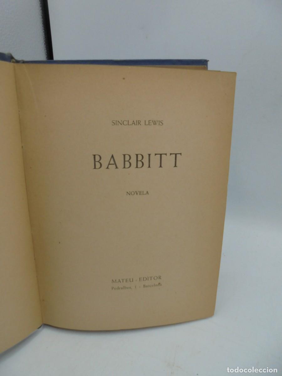 Libros de segunda mano: BABBITT. SINCLAIR LEWIS. PAGS : 417. - Foto 2