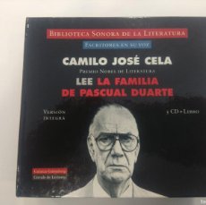 Libros de segunda mano: BIBLIOTECA SONORA DE LA LITERATURA/CAMILO JOSE CELA/3 CD+ LIBRO..