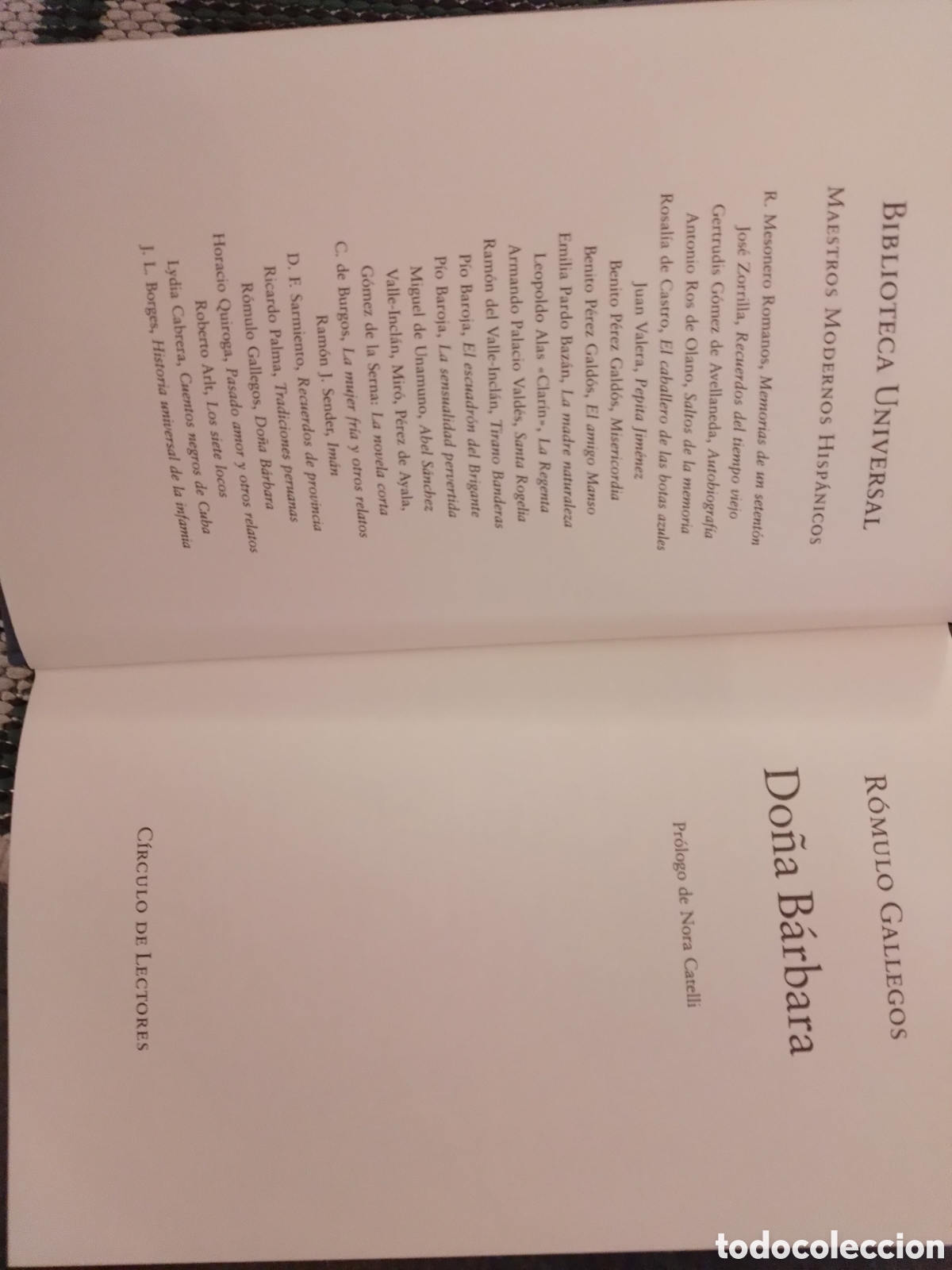 Libros de segunda mano: DO&Ntilde;A BARBARA, ROMULO GALLEGOS, CIRCULO DE LECTORES, 1996 - Foto 2
