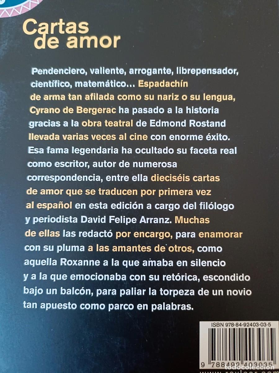 Libros de segunda mano: Cartas de amor. Cyrano de Bergerac. Ed. Rey Lear - Foto 2