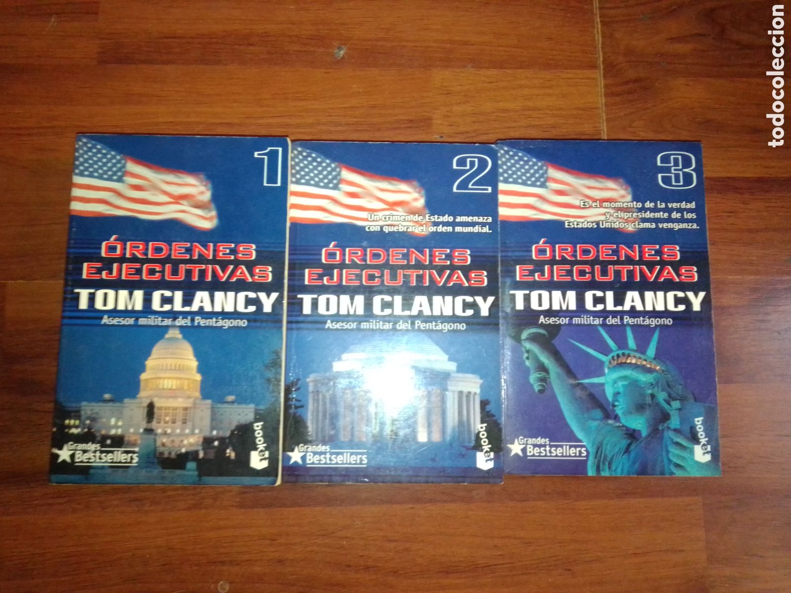 Libros de segunda mano: Ordenes ejecutivas 1 2 3 Tom Clancy - Foto 1