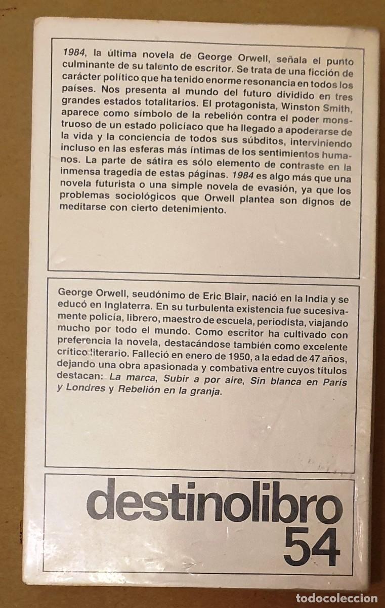 Libros de segunda mano: GEORGE ORWELL. 1984. - Foto 2