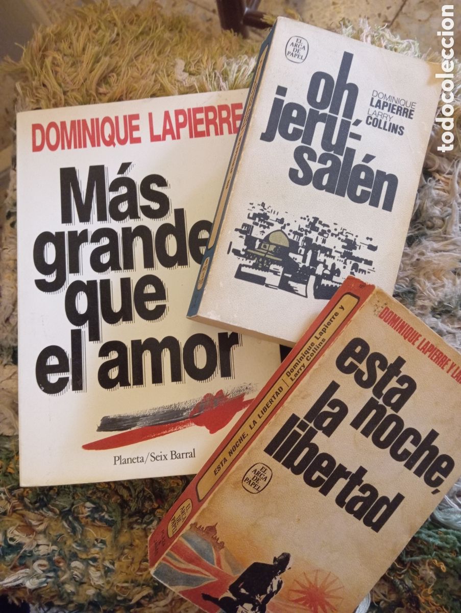 Libros de segunda mano: Dominique Lapierre lite 3 libros - Foto 1