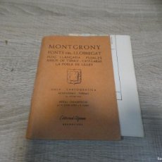 Libros de segunda mano: ARKANSAS1980 NATURALEZA ESTADO DECENTE LIBRO MONTGRONY FONTS DEL LLOBREGAT GUIA CARTOGRAFICA