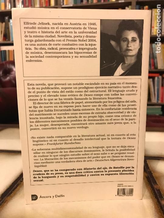 Libros de segunda mano: Deseo. Elfriede Jelinek. - Foto 2