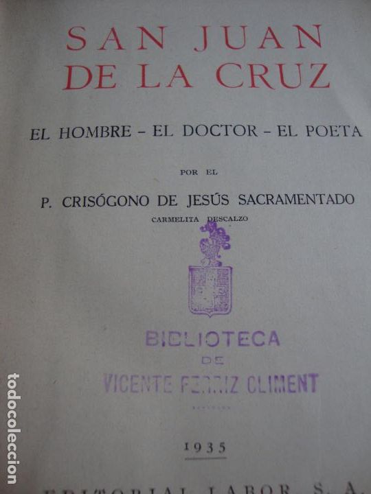 Libros de segunda mano: libro de San Juan de la Cruz - Foto 2